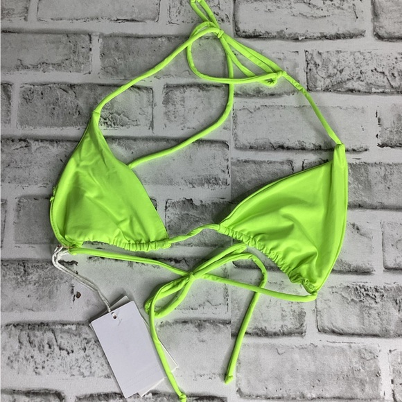 Good America Tiny Ties Triangle Bikini Top size 0 - Picture 2 of 5